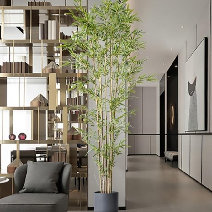 Pohon Bambu Jepang Artificial Hiasan Rumah Tinggi 2,1M Premium Quality Best Quality