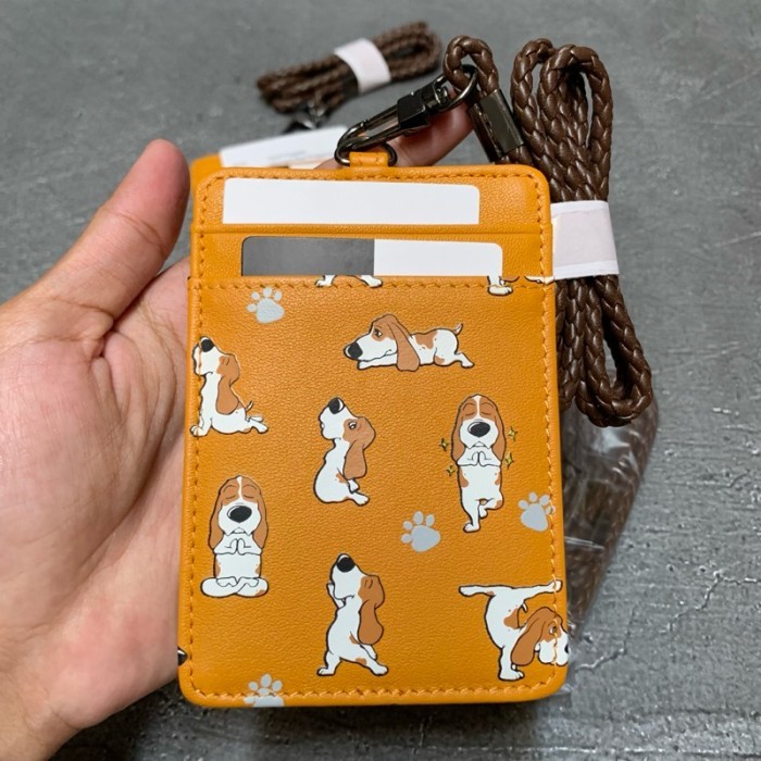 

ID Card Name Tag Holder Hush Puppies Lanyard 100% Original