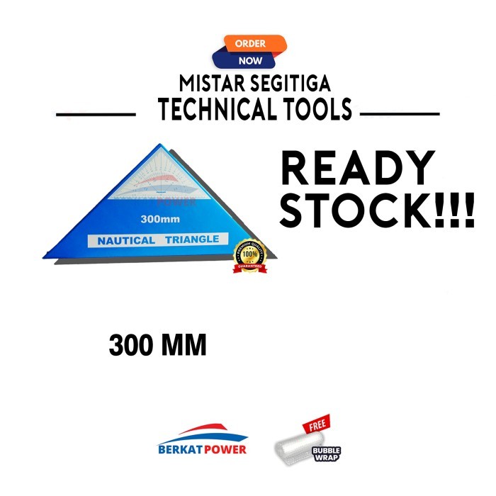 

Mistar Segitiga Nautical Triangle 300mm Marine Equipment