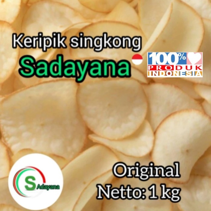 

TERBARU keripik singkong / original 1 kg