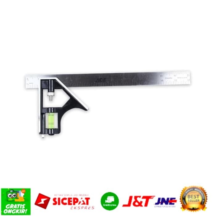 

Ace Penggaris Siku Kombinasi 30 Cm