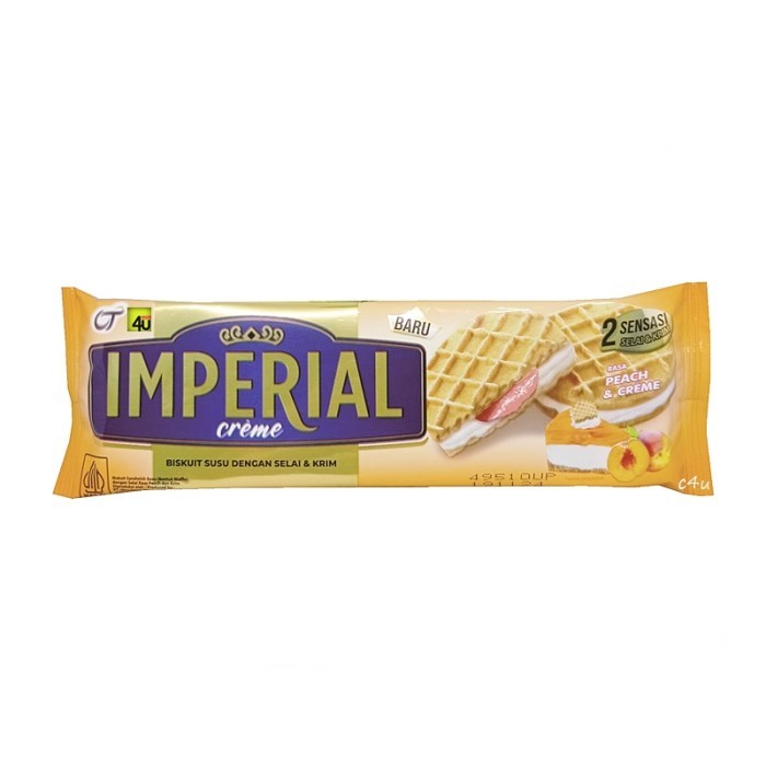 

BERGARANSI Imperial Creme 108gr Biskuit Susu Dengan Selai & Krim Blueberry Biskuit Susu Bentuk