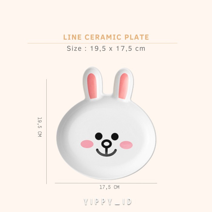 CERAMIC PLATE LINE / LINE ORIGINAL / PIRING KERAMIK CONY SALLY BROWN