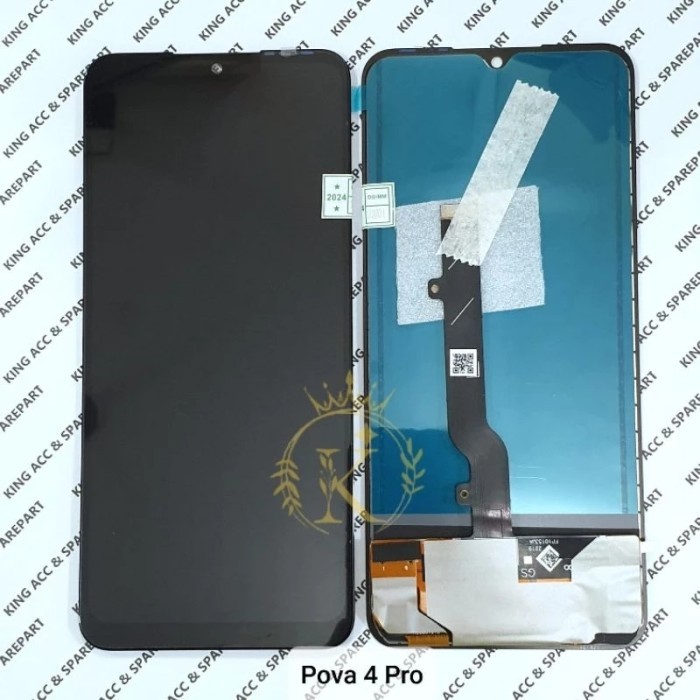 LCD TOUCHSCREEN TECNO POVA 4 PRO / LG8N BLACK INCELL