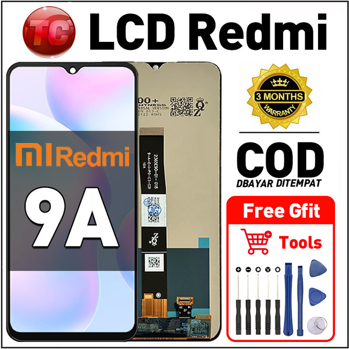Original Lcd Redmi 9A fullset ori asli Layar hp touchscreen Sentuh Versi Tinggi COD
