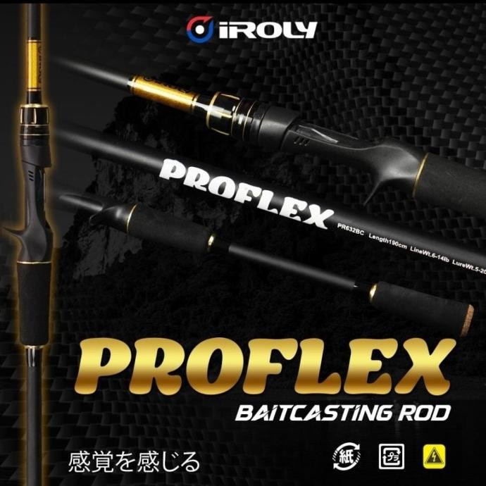 TERBARU - Joran BC Iroly Proflex 602/632 Baitcasting Rod