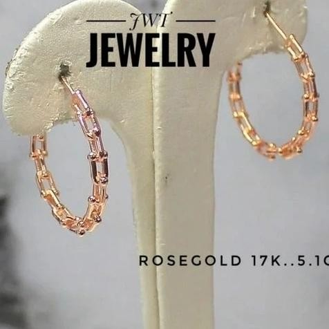 Giwang Anting Tusuk Hoop Bulat Gypsy Fashion Tiff Co Link Keren Banget