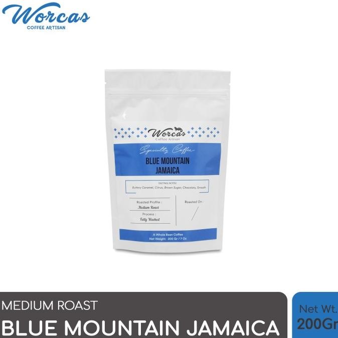 

BLUE- WORCAS ARABICA JAMAICA BLUE MOUNTAIN 200GR - MEDIUM ROASTED COFFEE