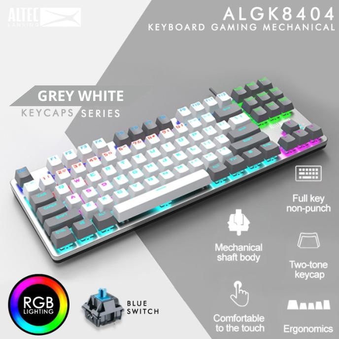 

BLUE- ALTEC LANSING ALGK-8404 KEYBOARD GAMING MECHANICAL TKL RGB BLUE SWITCH