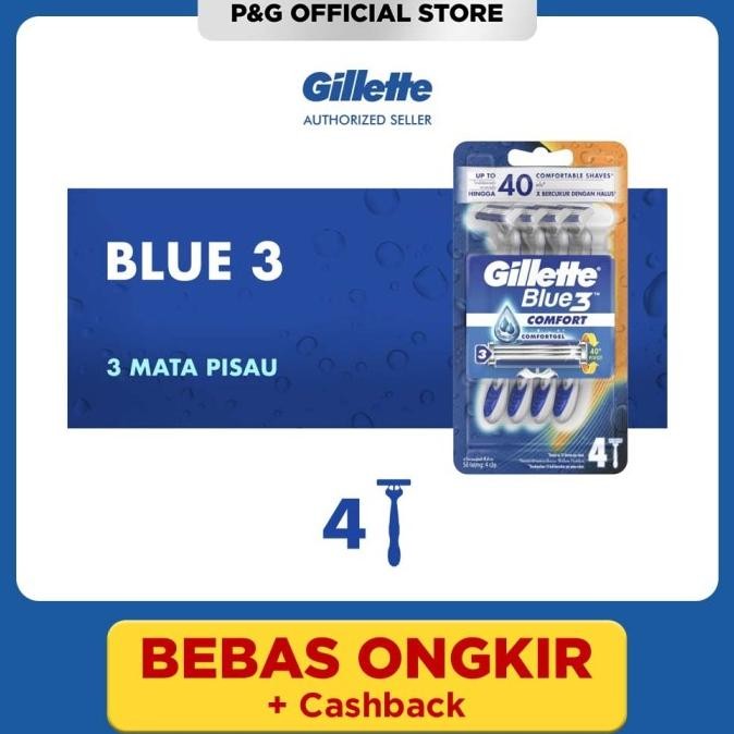 

BLUE- GILLETTE BLUE 3 PISAU CUKUR PENCUKUR ISI 4