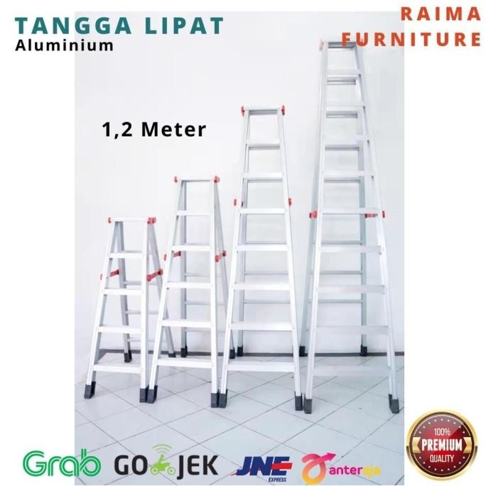 Tangga Lipat Aluminium Original Tangga Lipat 1,2 Meter