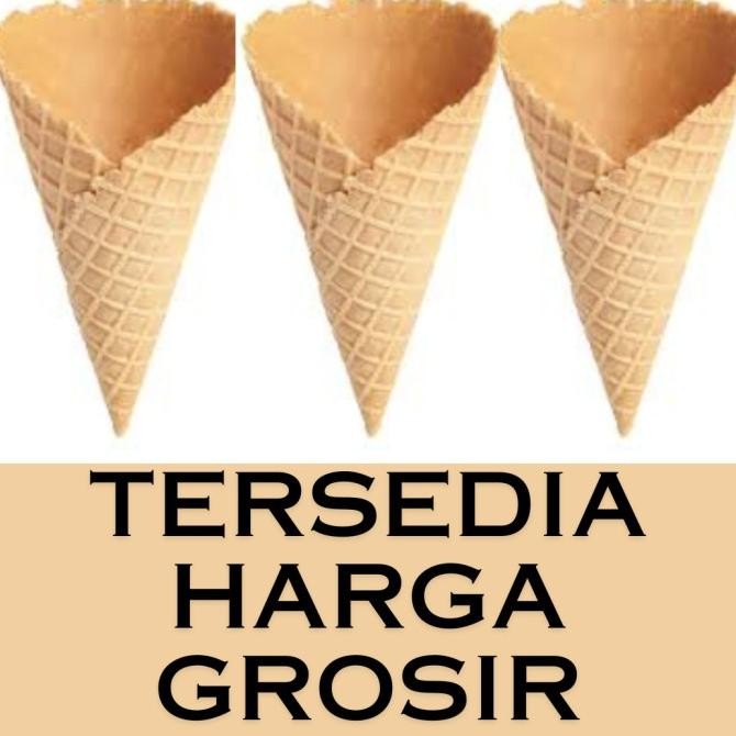 

Siap Kirim Cone Waffle Jumbo Soft Ice Cream mirip Mixue Per karton Murah