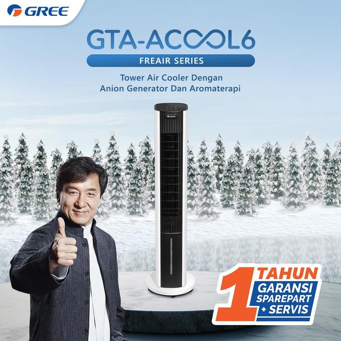 

GREE - Tower Air Cooler - Anion Generator - Aromaterapi - Kapasitas 6L - GTA-ACOOL6 TD