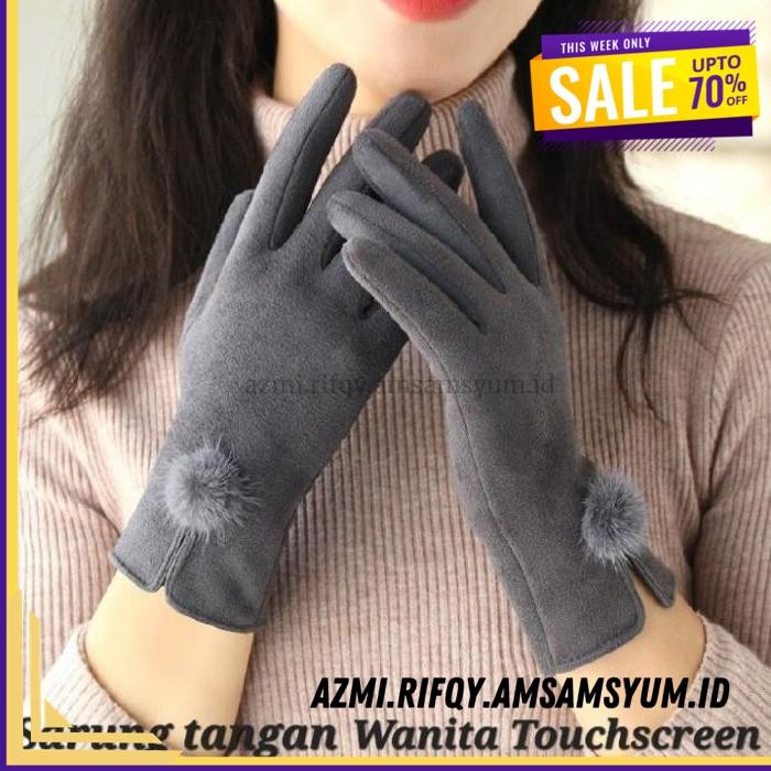 (DONE) SARUNG TANGAN MUSIM DINGIN WANITA TOUCHSCREEN 022 BEST DEAL 
