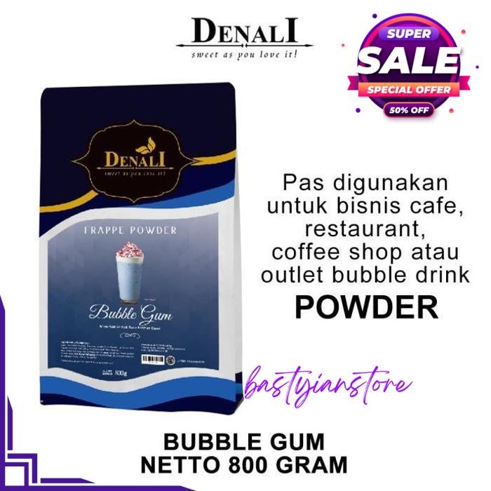 

DENALI FRAPPE POWDER BUBBLE GUM POWDER MINUMAN BUBUK RASA BUBBLE GUM BEST PRODUK