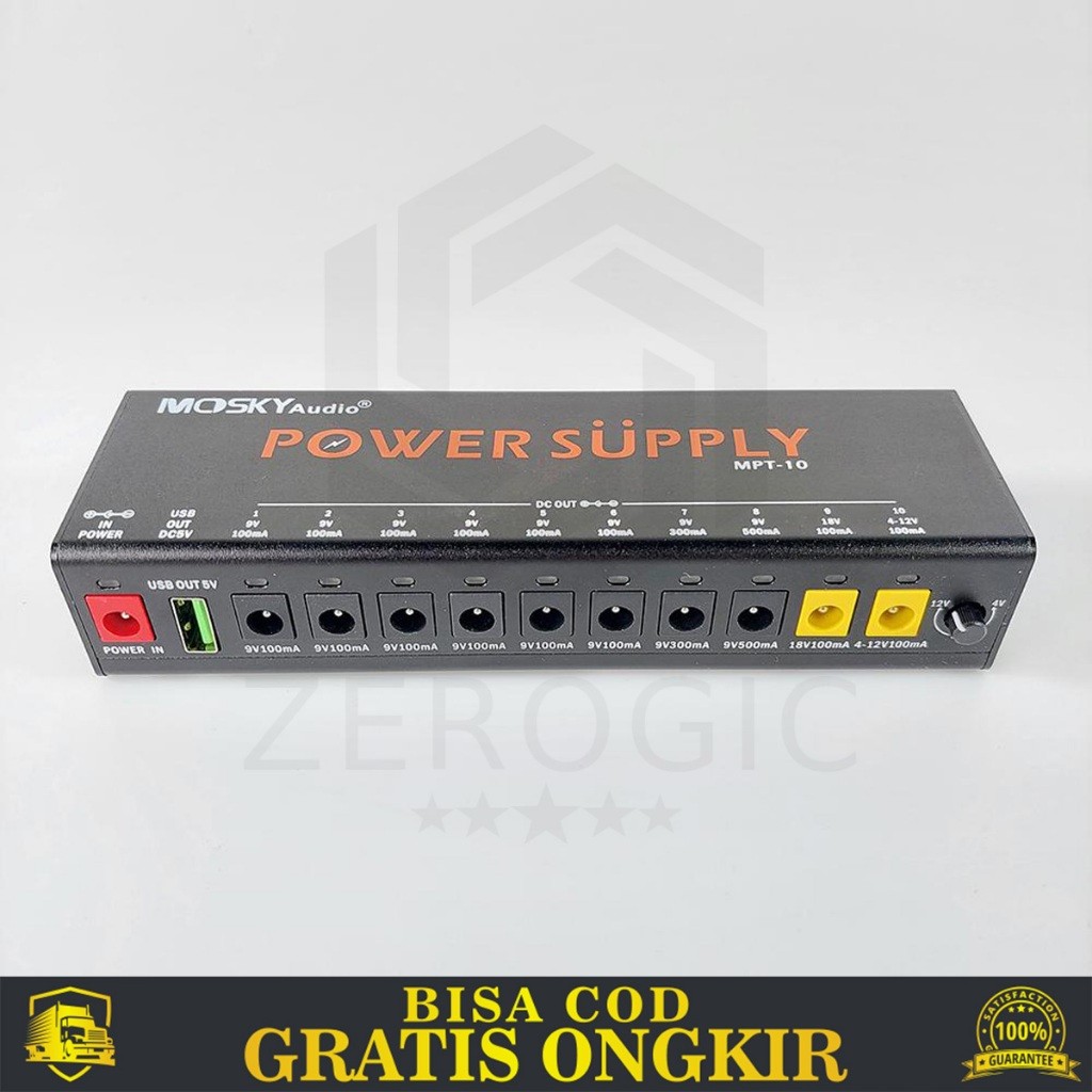 ADAPTOR POWER SUPPLY SYSTEM PEDAL GUITAR MUSIK LISTRIK SOUND EFFECT