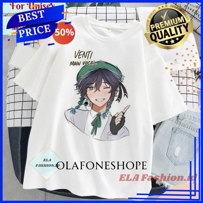 KAOS XIAO - KAEDEHARA KAZUHA - VENTI - AETHER GAZER ANIME MANGA GENSHIN IMPACT T SHIRT BY OLAFONESHO