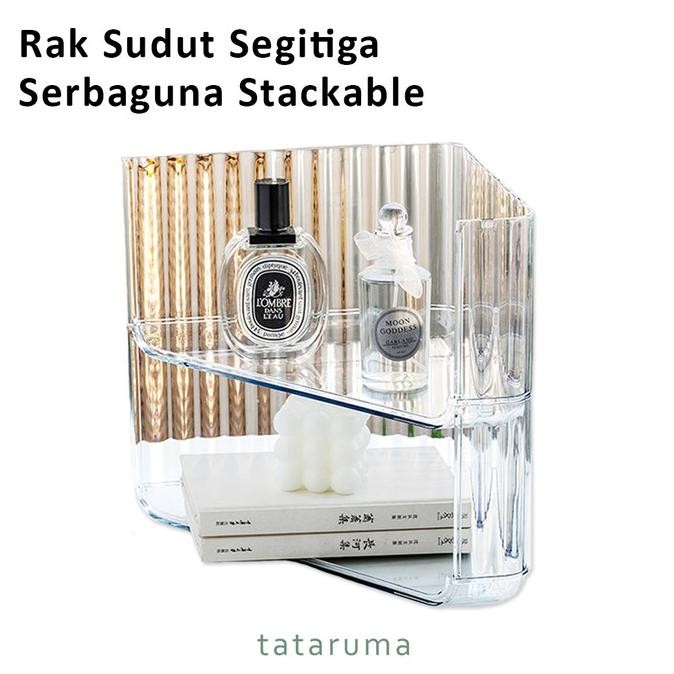 

mewa - rak segitiga sudut serbaguna 2 model stackable bisa ditumpuk termurah