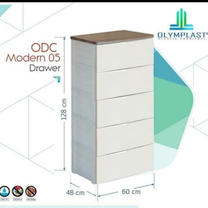 LEMARI PLASTIK OLYMPLAST 5 SUSUN / OLYMPLAST DRAWER CABINET 05 M