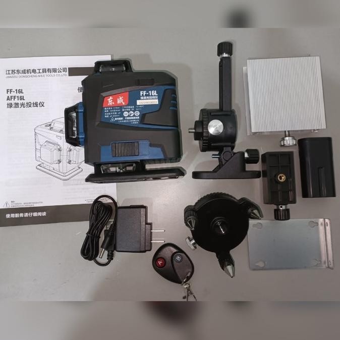 Mesin self leveling laser 16 line dongcheng remote laser level FF-16L