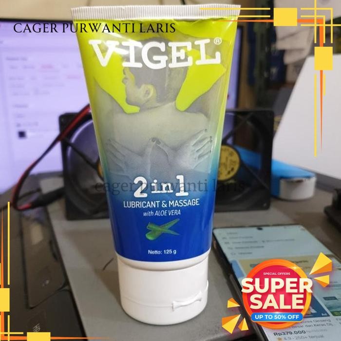 VIGEL 2 IN 1 PELUMAS LUMBRICANT DAN MASSAGE 125 GRAM EKSLUSIF!!