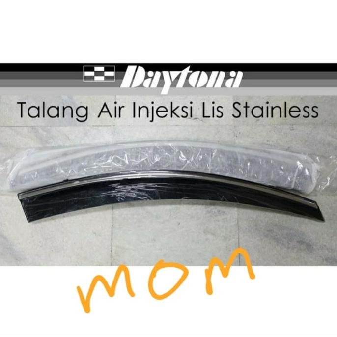 Talang Air Hujan Slim Injection List Chrome Daytona All New Jazz Gk5 Termurah