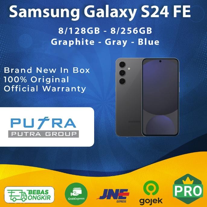 

BLUE- (RESMI) GALAXY S24 FE 8/128GB 8/256GB GALAXY AI GRAY GRAPHITE BLUE 5G