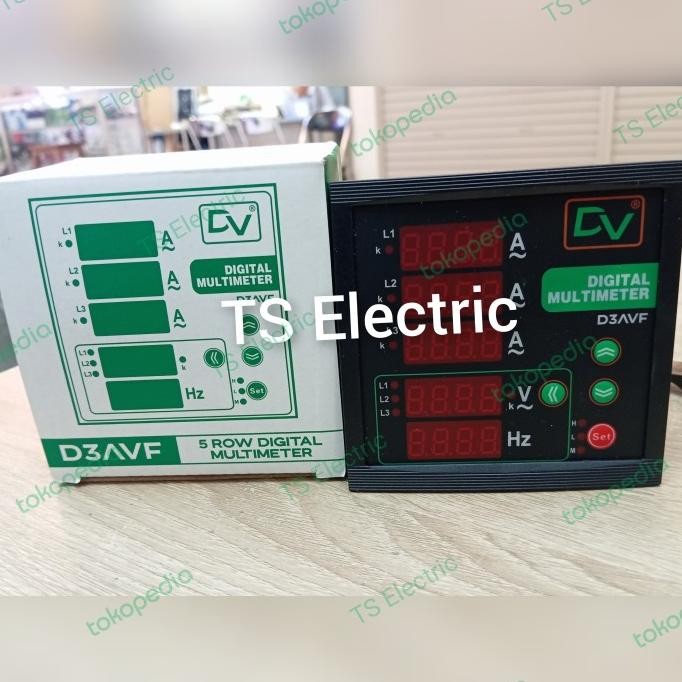 Dv Digital Panel Meter Dv3Avf / Digital Multi Meter Ampere Volt Hz Forsale