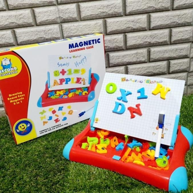 

Terlaris MAGNETIC LEARNING CASE papan tulis belajar abc angka huruf number COD