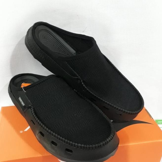 Sepatu Sandal Slop Karet Pria Courtney By Ardiles Hitam