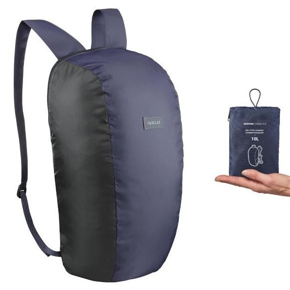 

BLUE- DECATHLON FORCLAZ COMPACT BACKPACK 10 L NAVY BLUE - 8560404