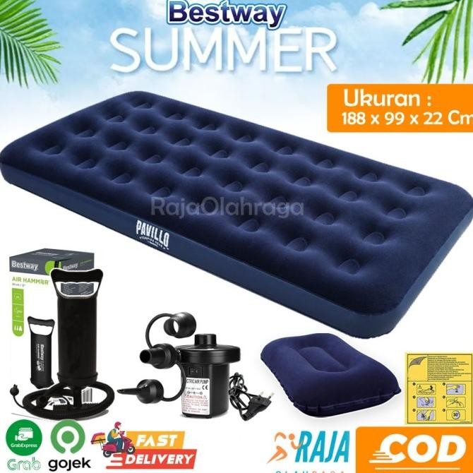 

BLUE- BESTWAY 67001 KASUR ANGIN TWIN - BLUE