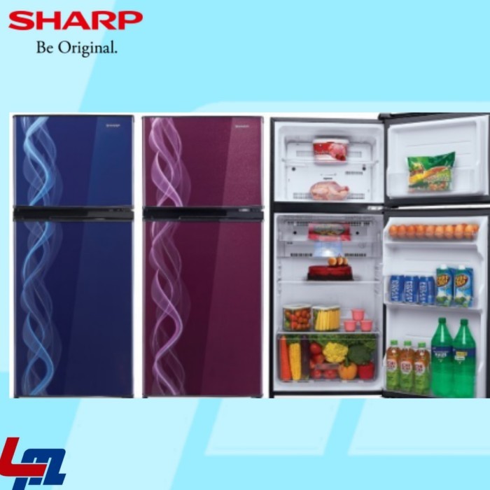 SHARP KULKAS 2 PINTU SJ197ND / SJ 197ND VB/VP