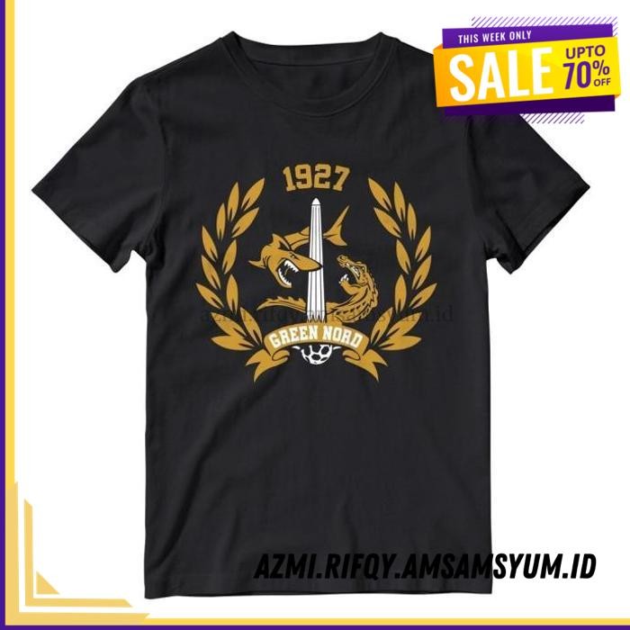 (DONE) KAOS BAJU DISTRO BONEK GREEN NORD SURABAYA POLOS INDONESIA SEPAK   BOLA   TERHITS 