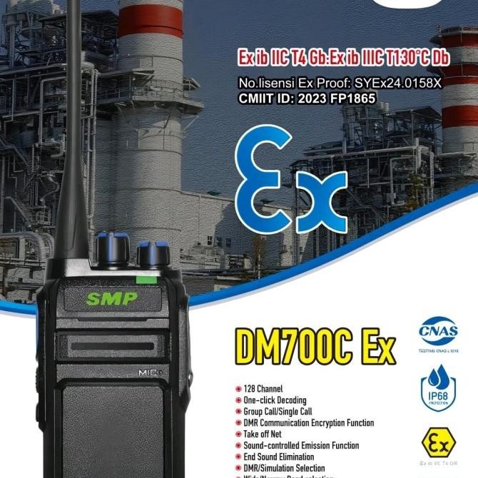 HT SMP DM700Ex gas proof explosion proof walkie talkie