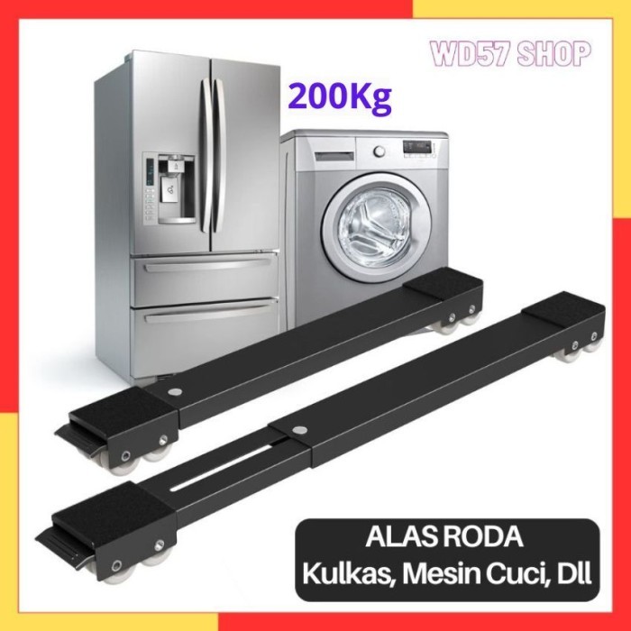 ALAS RODA DORONGAN DUDUKAN TATAKAN KAKI KULKAS 2 PINTU 1 PINTU MESIN CUCI LEMARI SOFA MEBEL FURNITUR