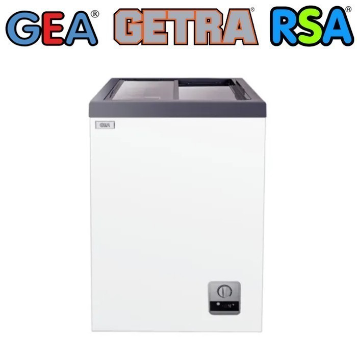 GEA FREEZER SD-103 KULKAS FREEZER ES KRIM SLIDING FLAT GLASS FREEZER