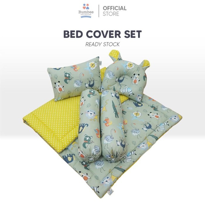 PRODUK TERBATAS Sale Bumbee Collection - Bed Cover Set Baby Ready Stock