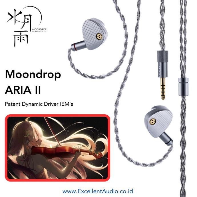 iem - Earphone Moondrop ARIA II ARIA-II ARIA 2 ARIA-2 Diaphragm Driver IEM