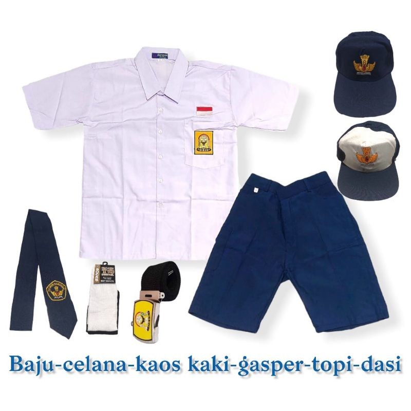 Seragam Sekolah SETELAN SERAGAM SEKOLAH ANAK SMP PAKAIAN SEKOLAH LAKI LAKI SET SMP BAJU PENDEK
