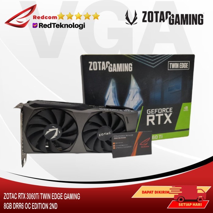 VGA NVDIA ZOTAC RTX 3060Ti / RTX 3060 TI TWIN EDGE GAMING 8GB DRR6 OC EDITION 2ND