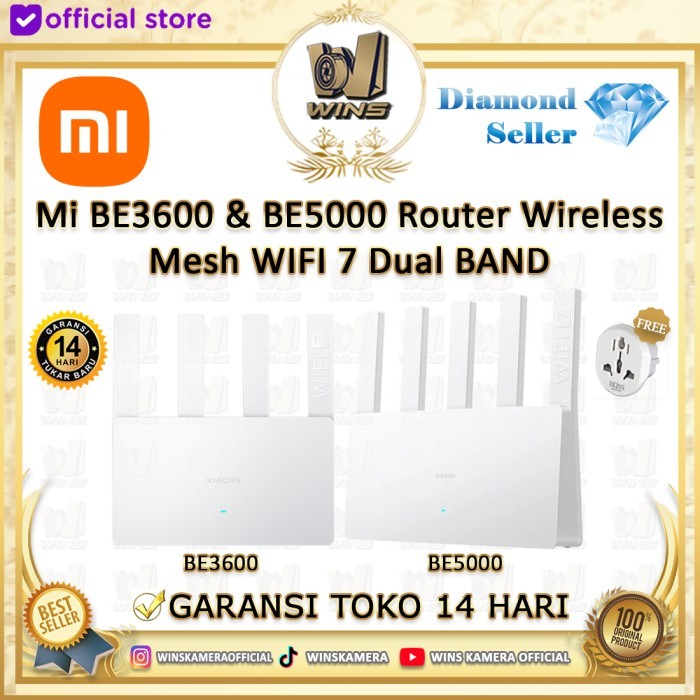 Mi BE3600 & BE5000 Router Wireless Mesh WIFI 7 WIFI7 WIFI6 2.5G Dual WAN BE 3600 BE 5000