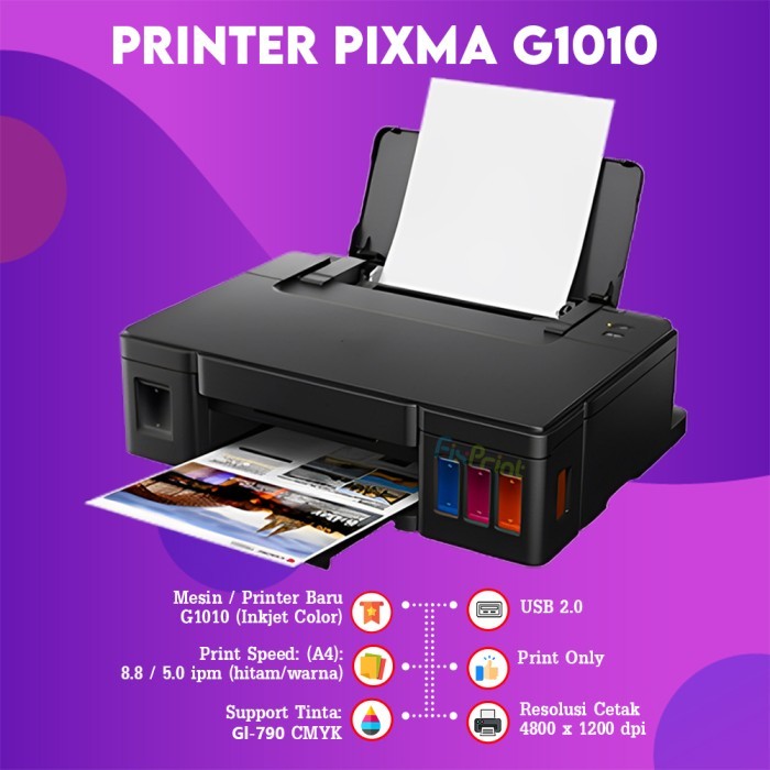 Printer Canon G3010 G 3010 Print Scan Copy WiFi Ink Tank Tinta GI790