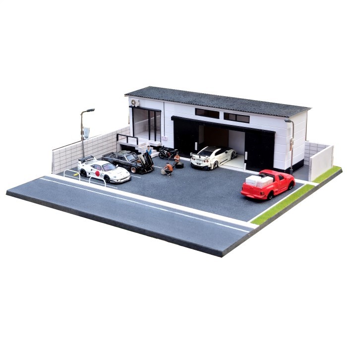 Diorama Garage 1/64 Aspal