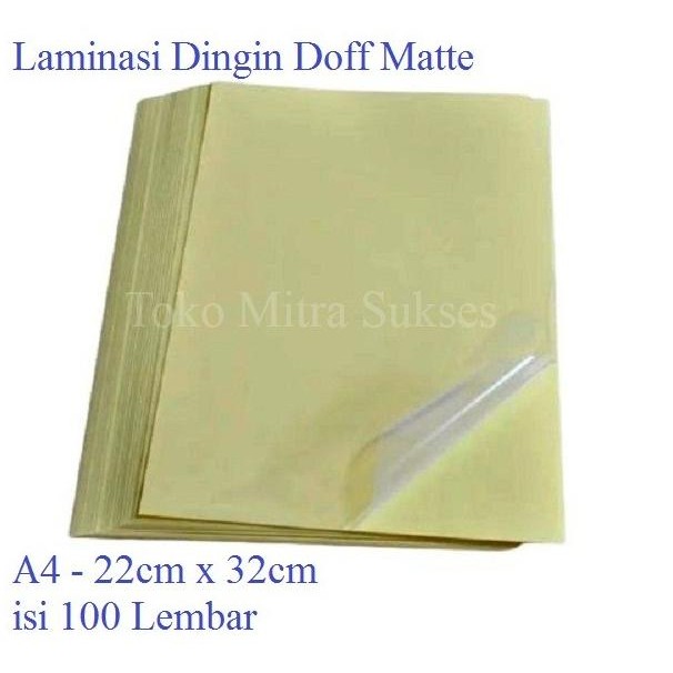 

TERBARU - Stiker Laminating Dingin Glossy & Doff A4
