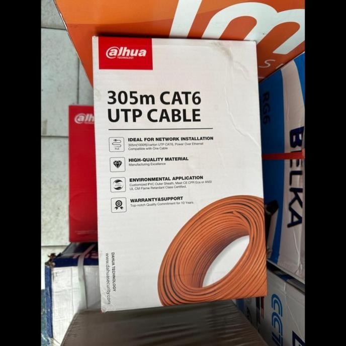 KABEL UTP CAT6/DAHUA KABEL UTP/CABLE UTP DAHUA CAT6 305M ORIGINAL