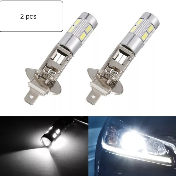 LAMPU LED H1 FOGLAMP 10 LED 10 MATA 10 TITIK 25 WATT 24VOLT 24V