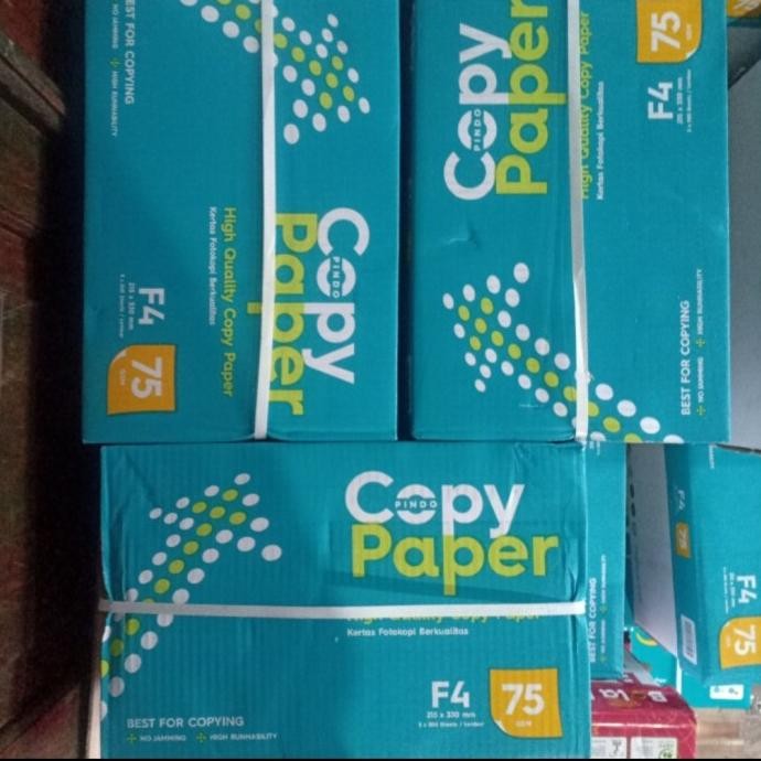 

BEBAS ONGKIR - KERTAS HVS F4 75GR COPY PAPER PER DUS(5RIM)