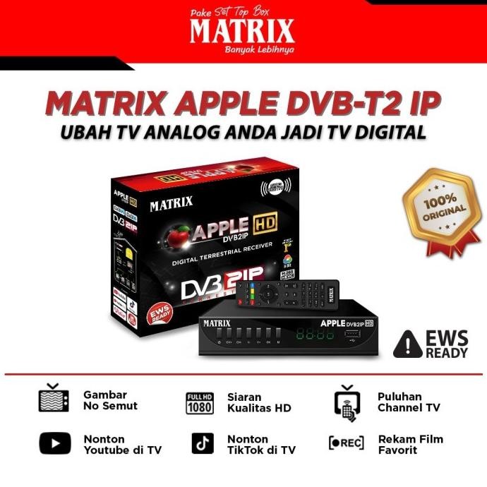 TERLARIS - STB DVB2IP MATRIX APPLE MERAH (NEW)