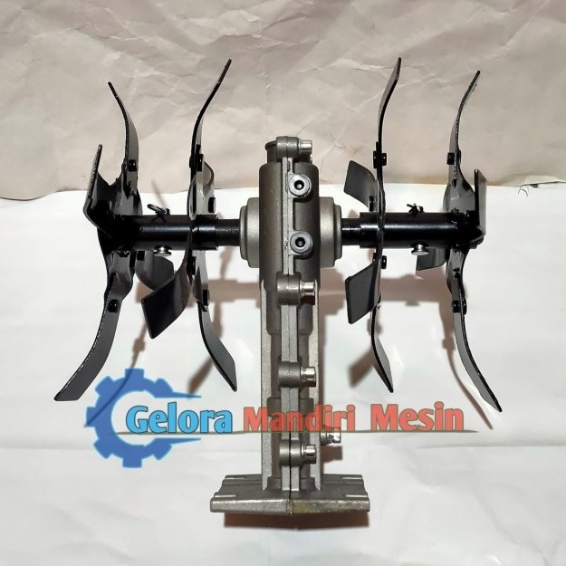 PENGGEMBUR TANAH CAKAR ROTARI BLADE MESIN POTONG RUMPUT GEARBOX